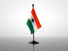 Miniature Indian Flag with a plastic base